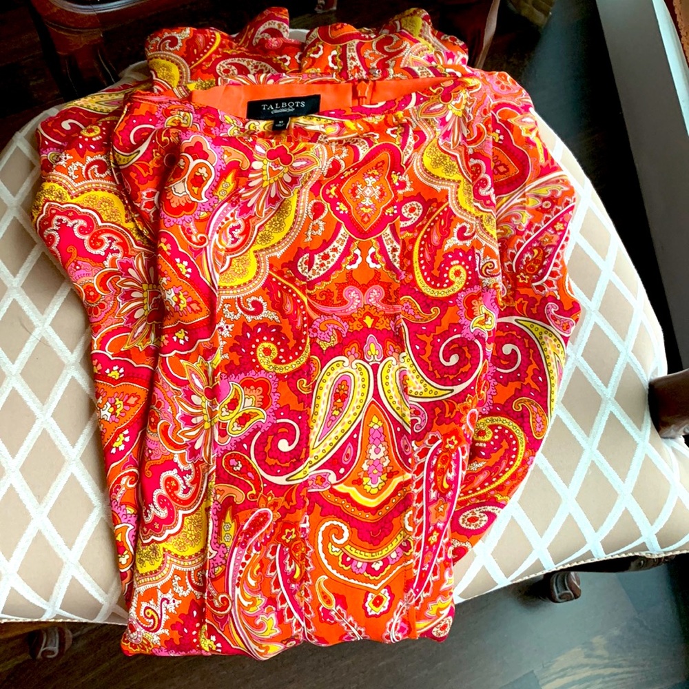 Brand new. Talbots 100% silk skirt
